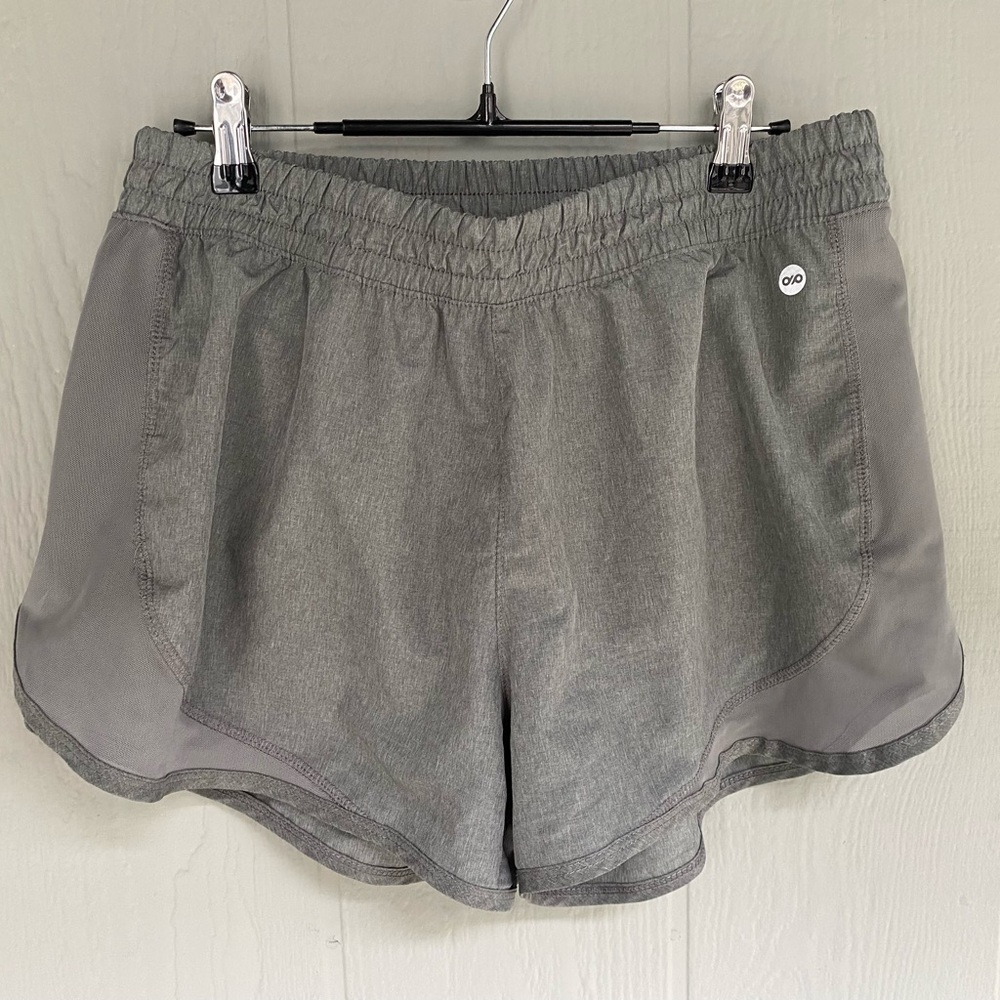Dip Women's Fully Lined Athletic Shorts in Charcoal Gray Large